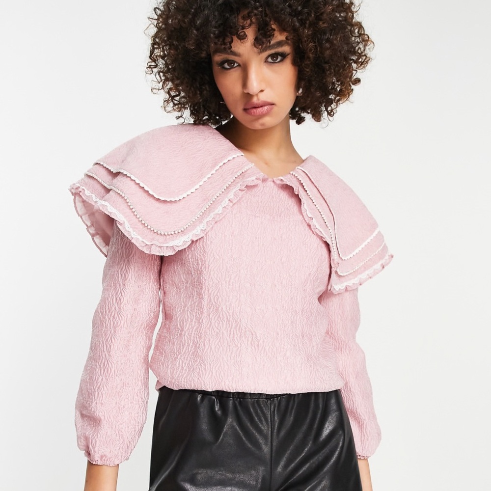 NWT Sister Jane Pink Layered Blouse